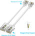Phone Jack to Ethernet Cable Adapter, RJ45 Female to RJ11 Male for Landline Telephone Service (2 Pack)