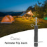 1Pc Perimeter Trip Alarm Black, Early Warning Security System Camping Trip Wire Alarm Device for Camping Hiking and Property Safety
