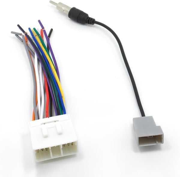 YYTQP Radio Wiring Harness Connector, Antenna Adapter Compatible with 1997-2008 Subaru Outback WRX