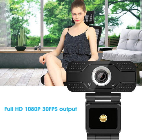 Serounder 1080P 30FPS Webcam, FHD USB Computer Camera with Built-in Microphone and Noise Reduction for Video