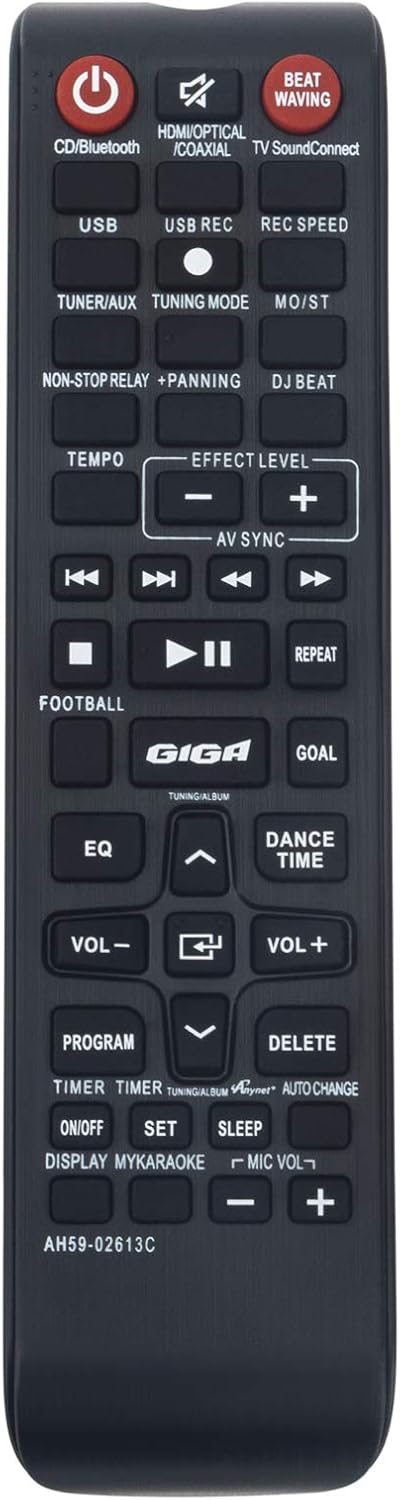 WINFLIKE AH59-02613C Replace Remote Control for Sony System MX-HS6000, MX-HS7000, MX-HS9000