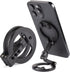 SHINEWEE Dual Magnetic Ring Phone Mount - Foldable 360 Rotation CNC Aluminum Stand,1/4"