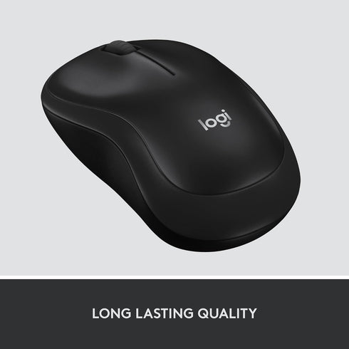 Logitech M220 Wireless Silent Mouse in Sleek Black