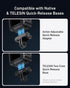 TELESIN 6 1/4" Aluminum Alloy Protective Frame Case for DJI Osmo Action Camera, Quick-Release Metal Rabbit Cage