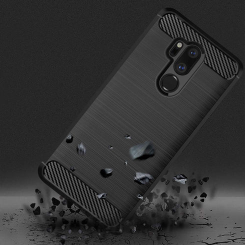 Asuwish LG G7 ThinQ Case with Tempered Glass Screen Protector, Silicone Phone Accessories for LGG7