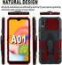 Folmeikat Compatible with Samsung Galaxy A01 Case - Military Grade Protective with Belt Clip and Kickstand