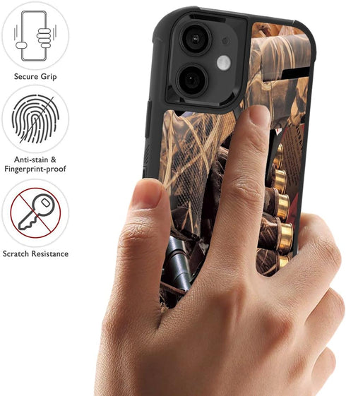 iPhone 11 Case, Duck Hunting Camouflage Heavy Duty 3 in 1 Hybrid Shockproof Protective Cover