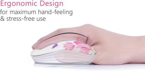 Wireless Mouse with Nano Receiver for PC, Laptop, Notebook, MacBook, Less Noise, Portable Optical Mice
