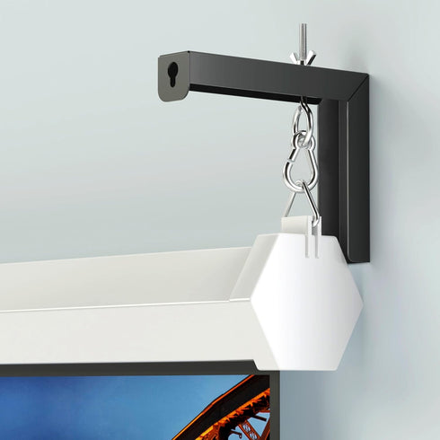 XINLEI 6 inch 66 lbs, PRL003B Universal Projector Screen Wall Mount L-Brackets Hanging Ceiling Mount, Adjustable