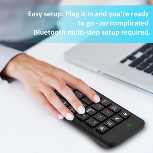 Wireless Number Pad with Battery, 23 Keys Numeric Keypad for Laptop, PC, Notebook, Desktop, Surface Pro