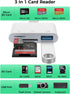 Ardaddyn 3-in-1 17 16 15 14 SD Card Reader for iPhone iPad, Memory Card Reader with USB Camera Adapter Plug and Play
