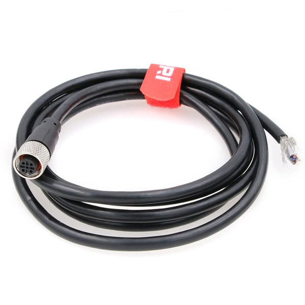 DRRI M12 Sensor Connector 5pin A Code Female Molded to Single End Cable for Industrial Sensor Connections