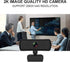 BaoFufc 2040x1080P 2K Webcam with Microphone for Desktop Laptop Computer Meeting Streaming Camera USB Cover