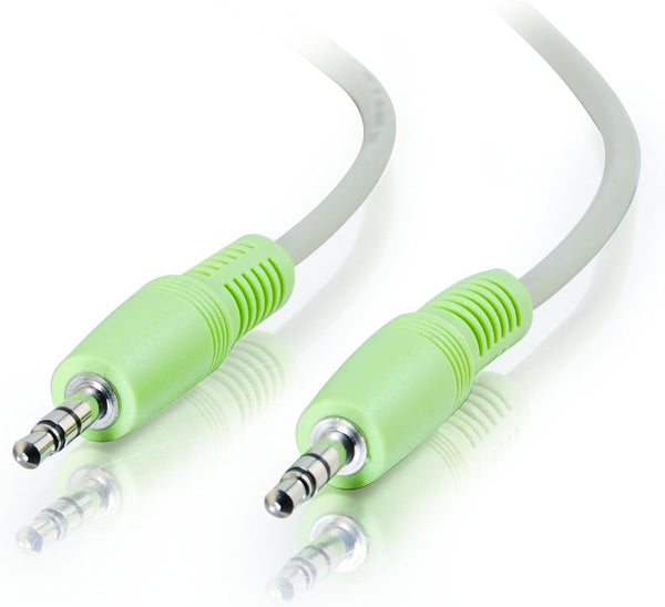 C2G/Cables to Go 27412 3.5mm M/M Stereo Audio Cable, 12 Feet/3.65 Meters, PC99 Color Coded