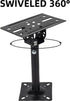 Heavy Duty Speaker Mounts Support up to 80lb, Adjustable Swivel & Tilt Wall, Ceiling, or Shelf Mount, 2 Packs Black