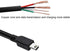 Suptig Mini USB Charging Cable 2 Pack for GoPro Hero 4, 3+, 3, 2, 1 (Black)