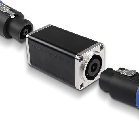 MEIRIYFA NL8MPR Speakon Coupler Connector,8Pin Speakon Female to Female Adapter Speaker Silver-Plated Plug Jack Straight Connector for NL8FC, NL8FX, NLT8X, NL8FC, NL8FX