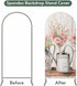 Jnbasdffb 7.2 Pink Spring Floral Wedding Arch Cover, Stretchy Spandex Arch Backdrop Stand Covers FT, Modern Oil Painted