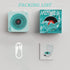 The Waves Vinyl Player, Bluetooth Speaker, 2024 New Portable Vintage Speaker with Adjustable Light and Time