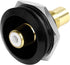 QIANRENON Gold Plated RCA Embedded Threaded Fixed Adapter, RCA Female to Female Panel Mount AV Connector