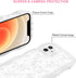Zrutru 12 6.1",Kawaii 12,White Cute Bow Glitter Phone Case for iPhone Ribbons Bling Wave Cases Girly Heart Sparkling