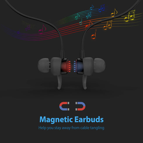 Lightning Headphones, Magnetic Earbuds with Microphone Controller for Sports, Compatible with iPhone 14/13/12