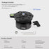 Leftfoto 360 15 10kg/22lbs Precision Tripod Leveling Base Plate Half Ball Leveler with Rotation and +/- Tilt Compatible