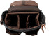 Peacechaos Vintage Canvas Leather Trim DSLR SLR Shockproof Camera Shoulder Messenger Bag