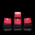 HUYUN 1set FPS Backlit Key Caps Replacement for Corsair Gaming Keyboards, Cherry Key Switches (Red)