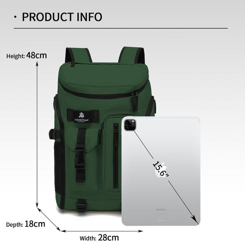 Backpack 4-Way Kalesi Gym Duffle Tennis Bag Waterproof with Shoes Compartment for travel Sport Hiking laptop (Forest