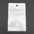 Ellbest 300pcs 2.36” x 3.94” White Clear Bag, Self Seal Plastic Retail Packaging Bag with Hang Hole for Small