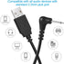 USB DC Charging Cable | 3ft Fast Charger Cord, 2.5mm Replacement, 5V USB Charger Wire for Quick Charging