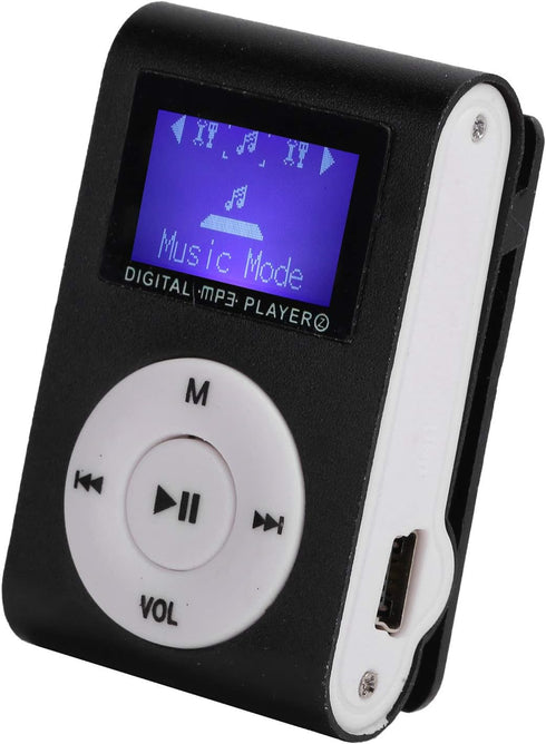 Yosoo Health Gear MP3 MP3 32GB Music Player Screen Clip Sports Player with Expansion Slot Aluminum Alloy Material