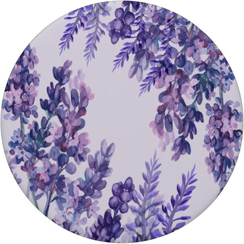 Lavender Floral Purple Flower Pattern Phone Popper, PopSockets Swappable PopGrip