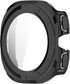 E ECSEM Waterproof Hard Case for Samsung Galaxy Watch 7 Ultra, Ultra-Thin Tough Cover with Tempered Glass - Black