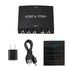 5RCA V1.4 PS4, 360 HDMI to Component Converter, HDMI to YPbPr RGB + R/L Converter with R/L Audio Output Support