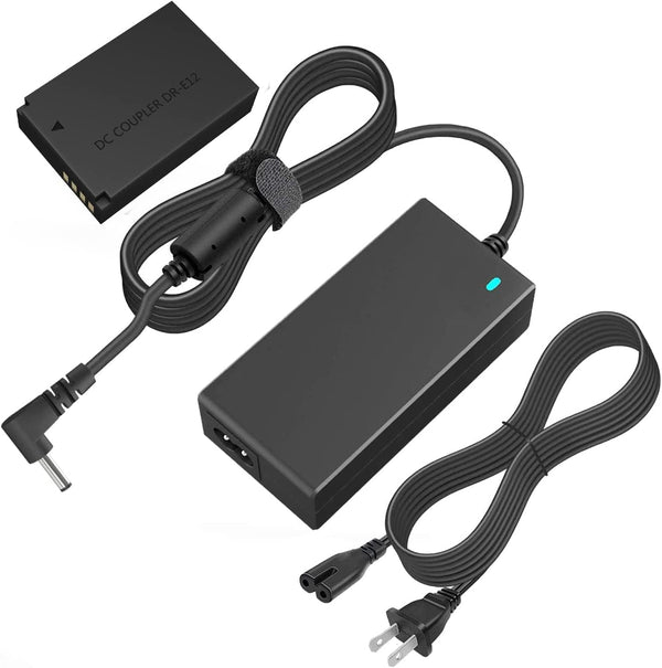 LP-E12 Dummy Battery DR-E12 DC Coupler Kit for Canon EOS M50, M50 Mark II, M200 Cameras