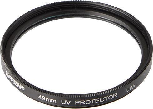 Tiffen 49UVP 49mm UV Protection Camera Lens Filter, Black