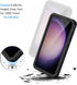 Lanhiem Galaxy S23+ Case, Rugged IP68 Waterproof & Dustproof Cover with Built-in Screen Protector, Black/Clear.