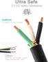Heavy-Duty Power Station Charging Cable, Fast Charging Cable for Jackery Explorer, Ecoflow Delta, Anker 125Volt