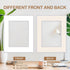 15 Pack 8.5x11 6x8 White Picture Mats, Frame Mattes for Pictures Photo Frame Mat Core Bevel Cut Mat Board Show Kit