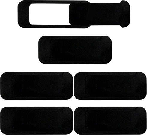 Brvlsoc Webcam Cover Slide (6-Pack) Extra-Large Privacy Shield for Laptop, Tablet, PC &