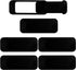 Brvlsoc Webcam Cover Slide (6-Pack) Extra-Large Privacy Shield for Laptop, Tablet, PC &