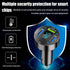 4 Ports USB Car Charger, 66W Super Fast Charging with QC 3.0, PD 20W, and USB 2.4A Adapter (2PCS)