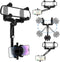 360° Rotating Rearview Mirror Phone Holder, Universal Phone Mount for Car, Compatible with All Smartphones