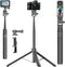 Auleda 70" Selfie Stick Tripod for Gopro Action Camera, Lightweight Phone Tripod Stand