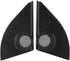 Qiilu Front Door Pillar Tweeter Cover, 2pcs Car Tweeter Speaker Cover Trim for RAV4 2014-2019