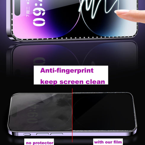 WIRIXSYD 2PCS 17 16 17 16 6.9 Inch Glitter Screen Protector Suit for iPhone Promax/iPhone Pro Max,Diamond Bling Shiny