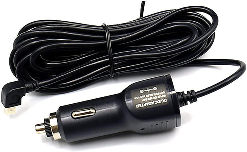 Pruveeo Mini USB Car Charger Adapter for D80/D90-4CH Dash Cam, Replacement Vehicle Power Cable Cord