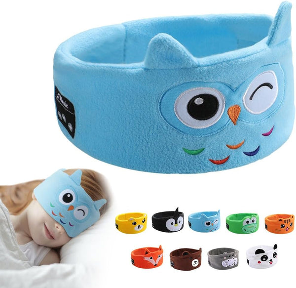 Kids Headphones Wireless, Over The Ear Headband Earphones for Children, Soft Fleece Headband for Comfort